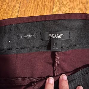 Vera Wang Bootcut Pull On Pants